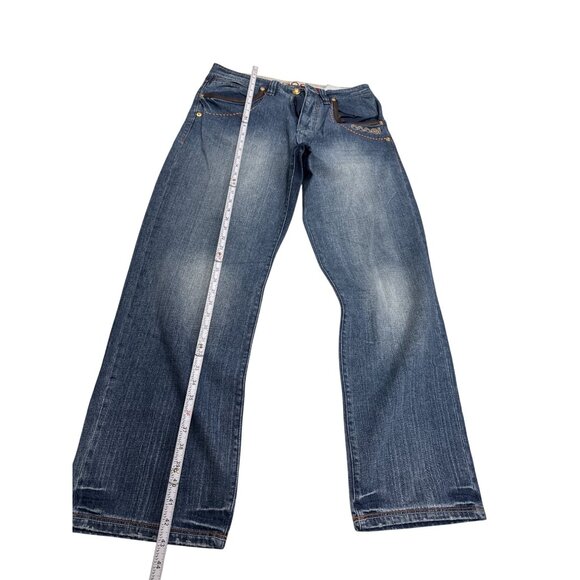 Coogi Mens Y2K Blue Denim Jeans 34L 34W SKU 7602 - Picture 8 of 14